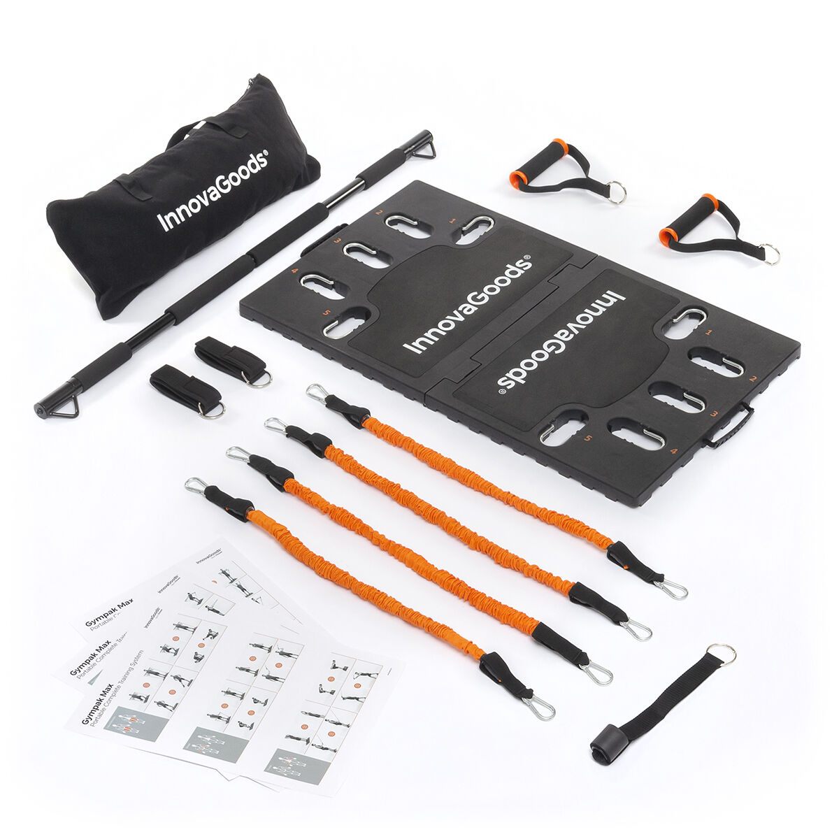 Komplett bärbart träningssystem med träningsguide Gympak Max InnovaGoods - 26