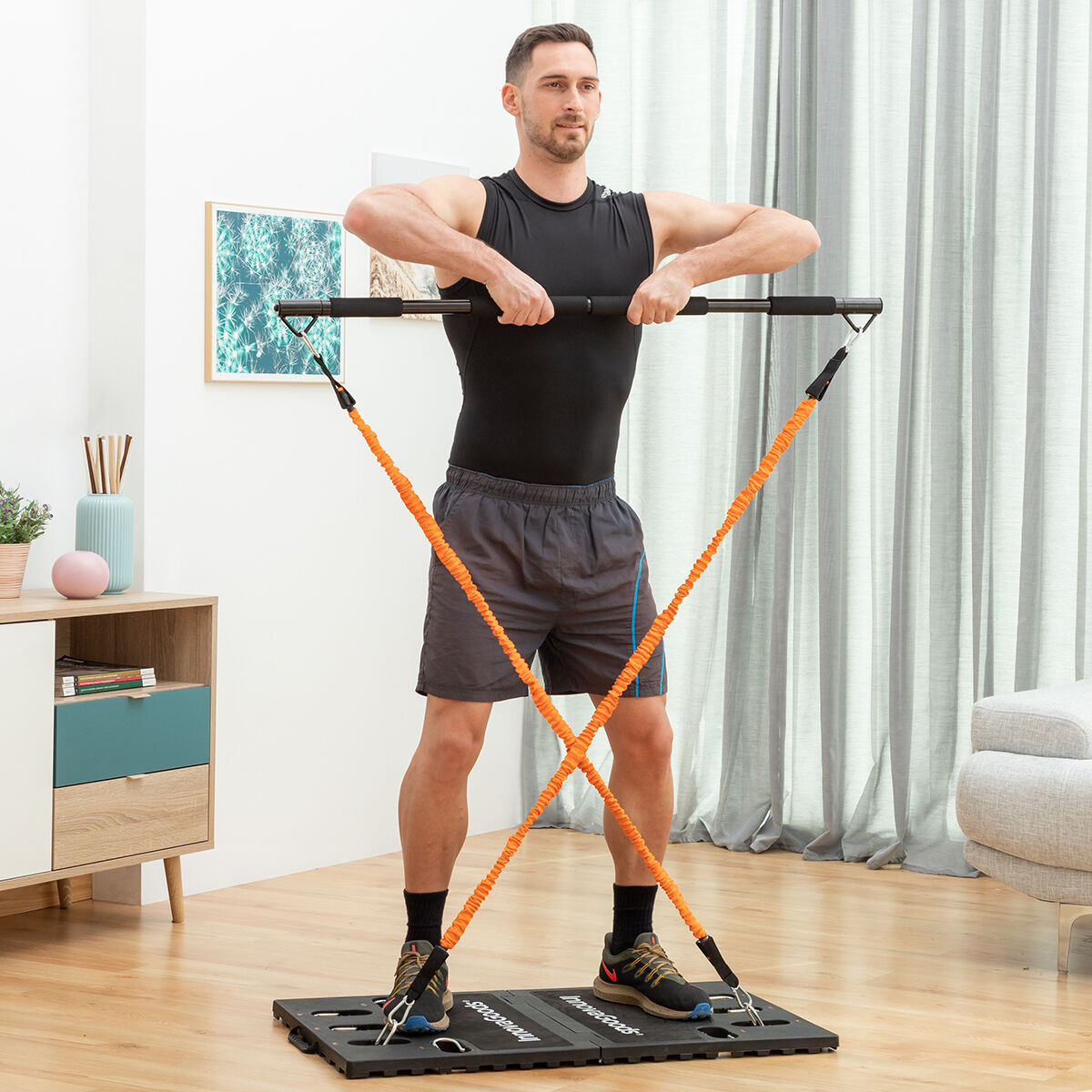 Komplett bärbart träningssystem med träningsguide Gympak Max InnovaGoods - 39