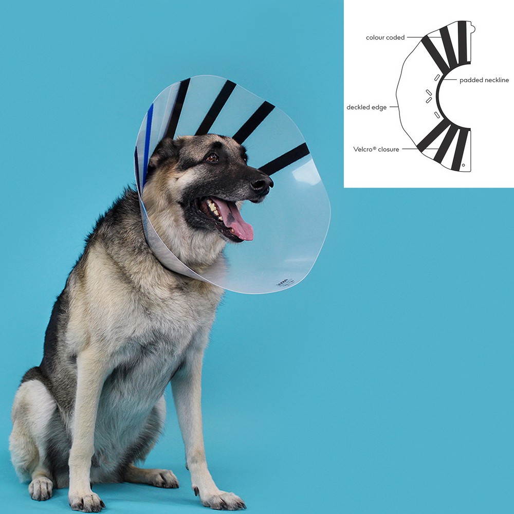 Elizabethan Hundhalsband KVP EZ Clear (25-32 cm) - 2