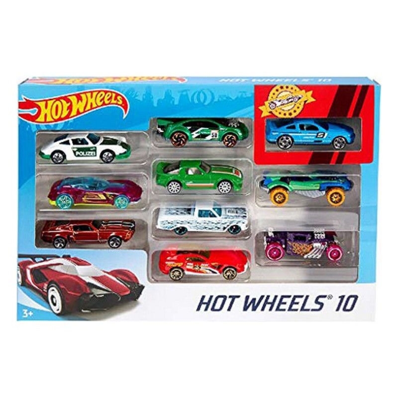 Fordonsspel Hot Wheels Metall (10 Pcs) - 10