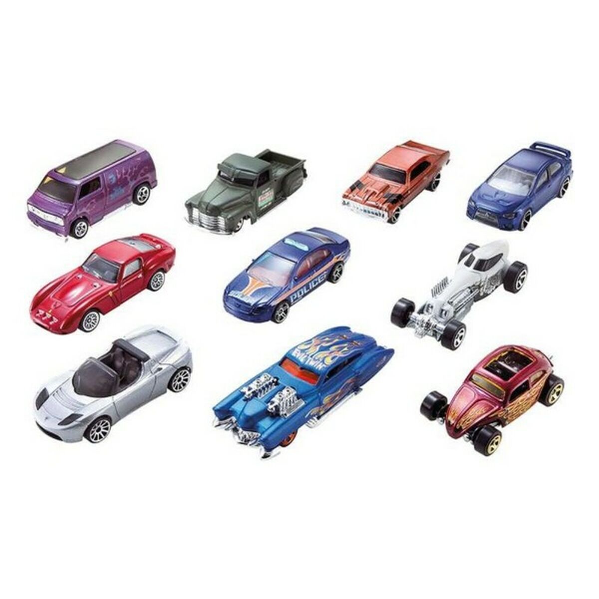 Fordonsspel Hot Wheels Metall (10 Pcs) - 19