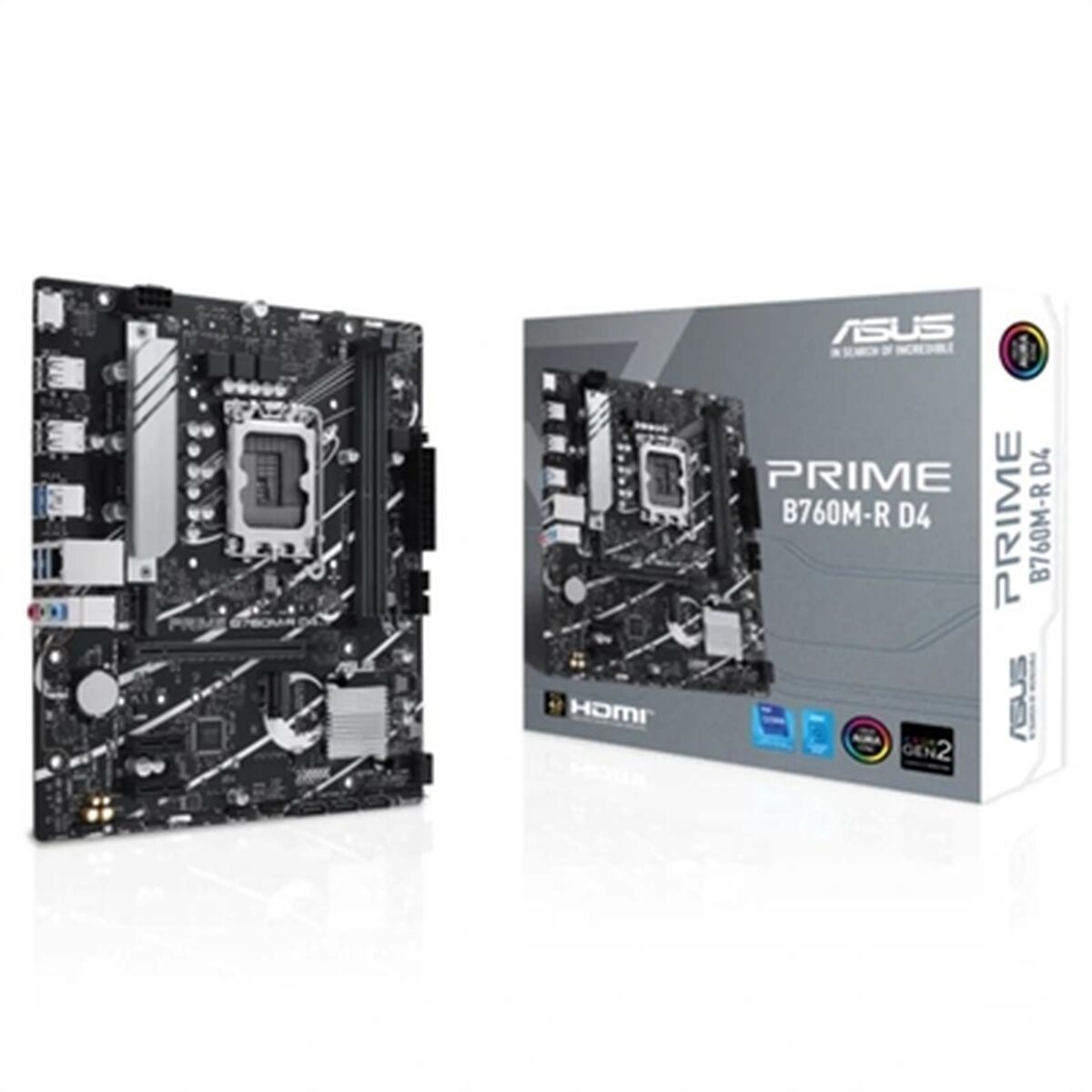 Moderkort Asus B760M-R D4 LGA 1700 Intel B760