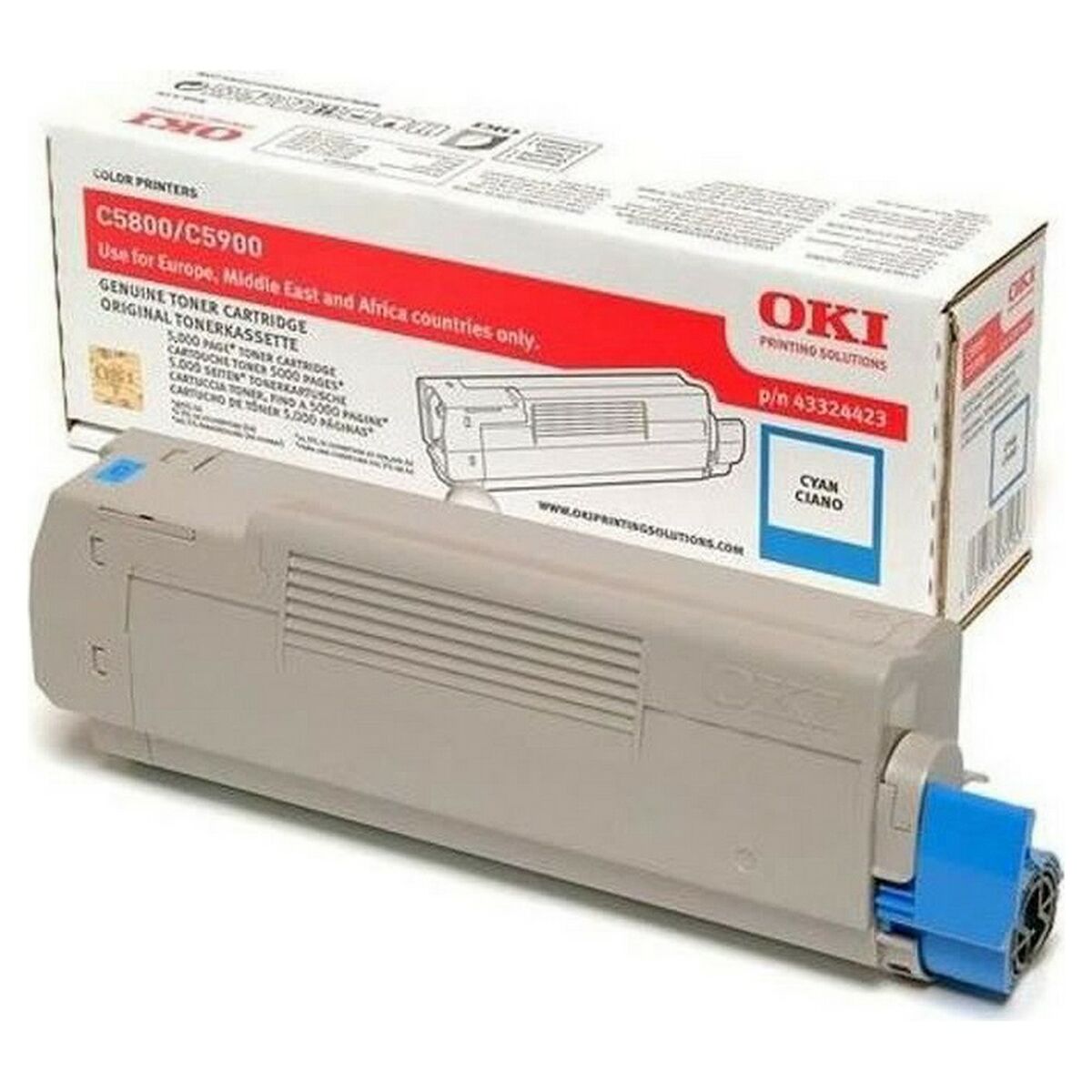 Toner OKI 43324423 Turkos - 2