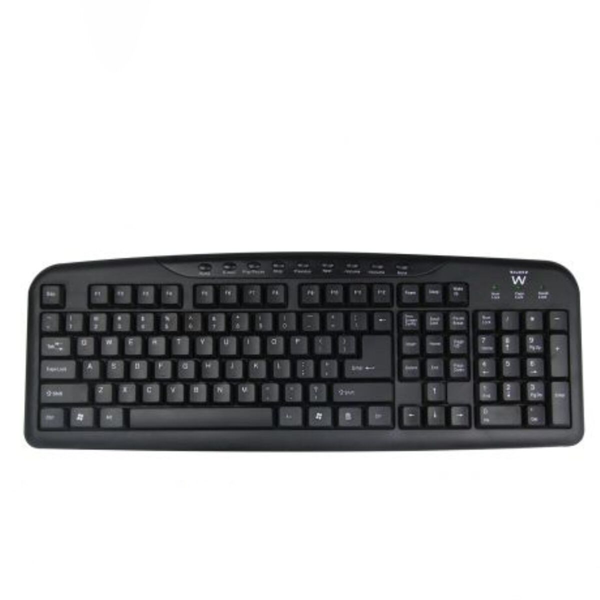 Tangentbord Ewent EW3195 Svart Qwerty Spanska QWERTZ