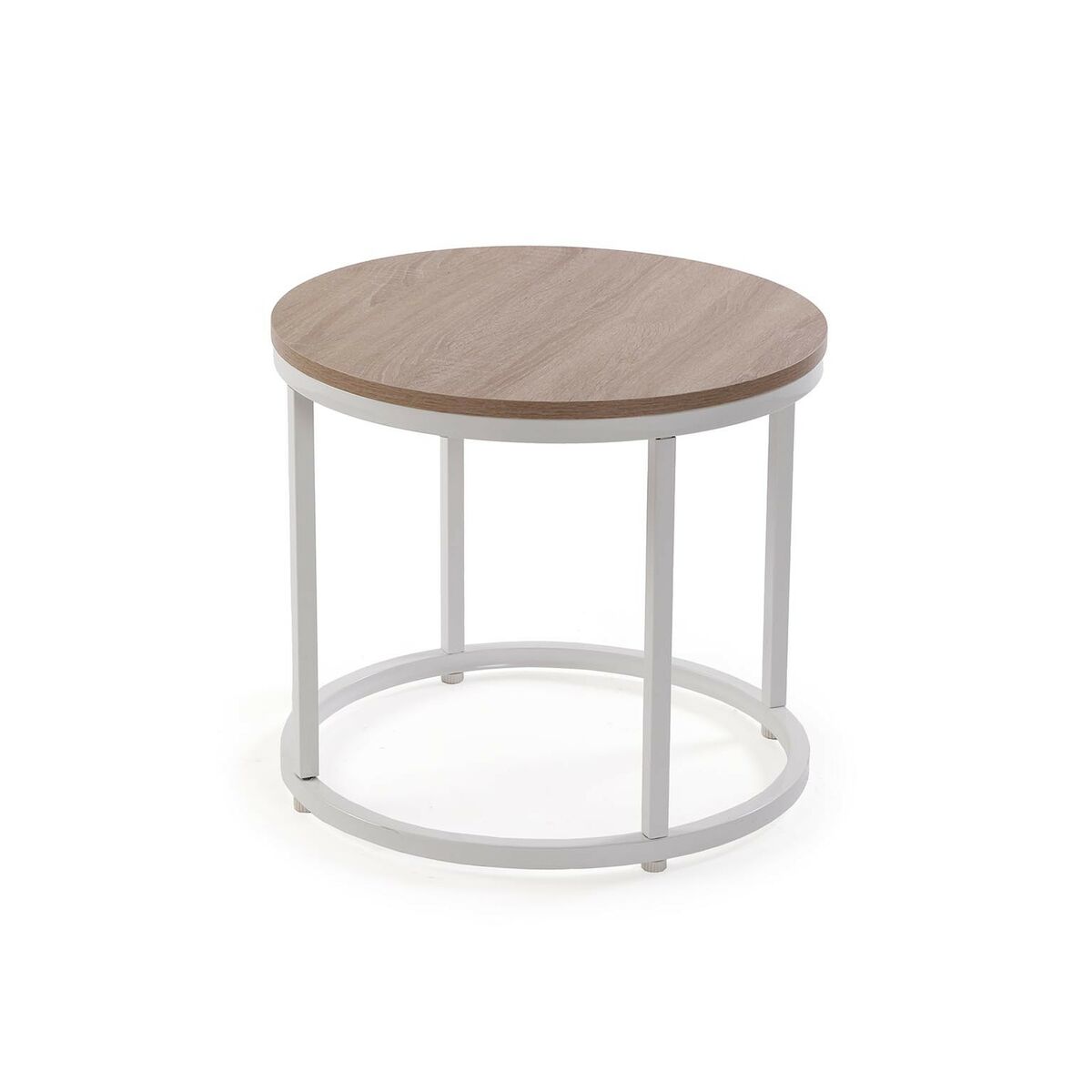 2-bordsset Versa Aurea Vit 48 x 48 x 42 cm 80 x 80 x 48 cm - 4