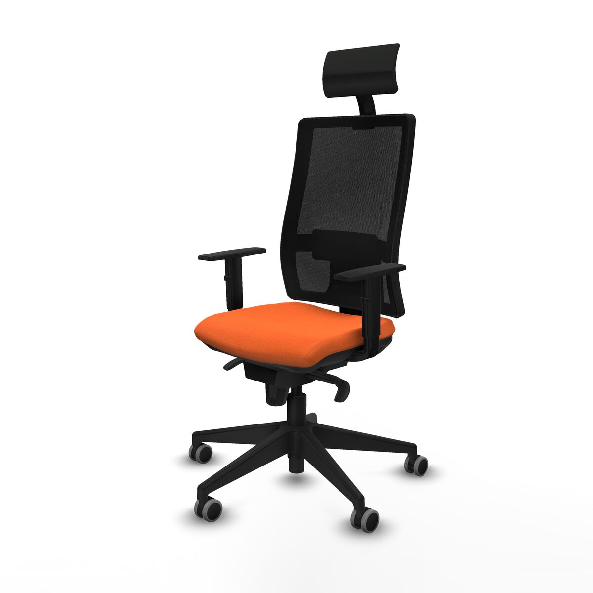 Kontorsstol med nackstöd Piqueras y Crespo 1D066G1 Orange - 2