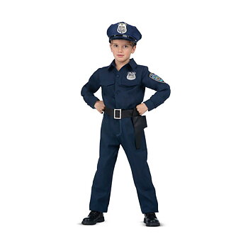 Maskeraddräkt för barn My Other Me Polis Blå (4 Delar)