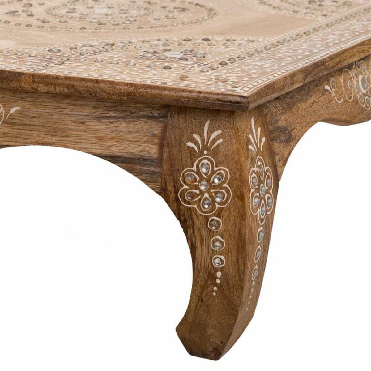 Sidobord Alexandra House Living Vit Naturell 45 x 17 x 45 cm - 3