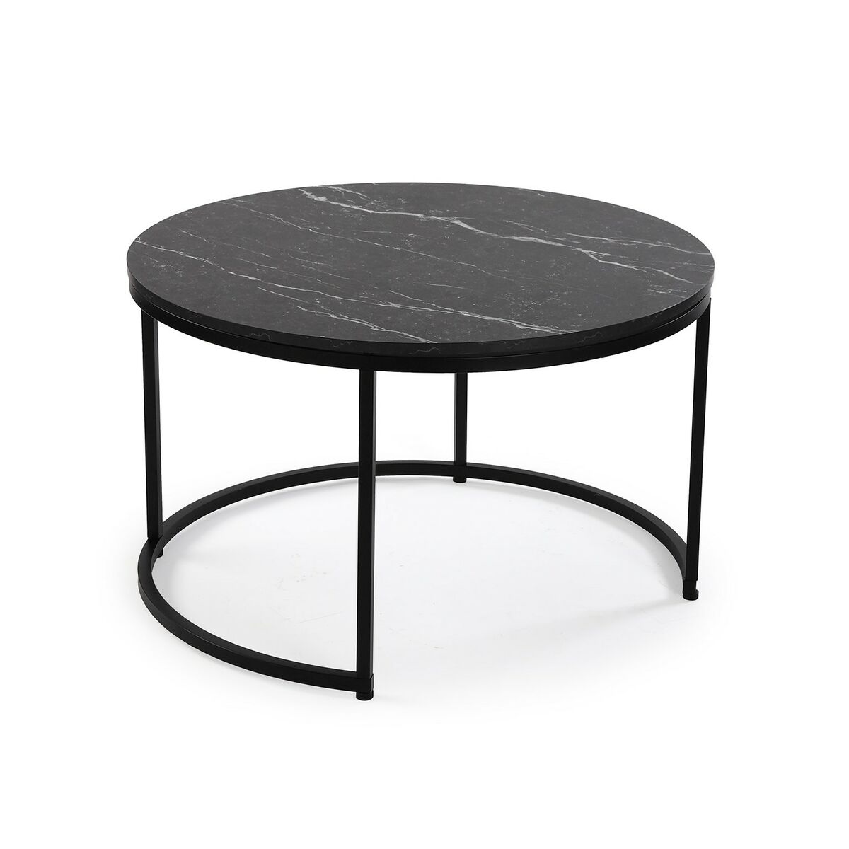 2-bordsset Versa Aurea 48 x 48 x 42 cm 80 x 80 x 48 cm - 3