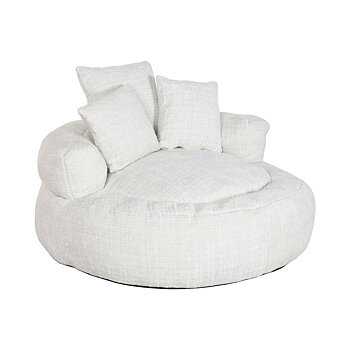 Fåtölj Home ESPRIT Vit 104 x 104 x 50 cm