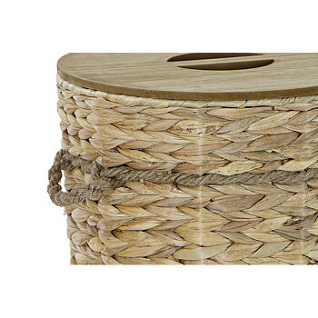 Korg - set DKD Home Decor Ljusbrun 44 x 44 x 54 cm Trä Metall 3 Delar