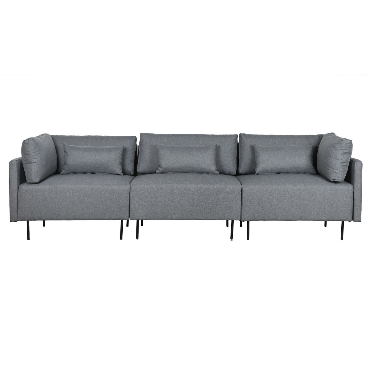 Schäslong DKD Home Decor Grå Metall Modern 276 x 152,5 x 84 cm - 7