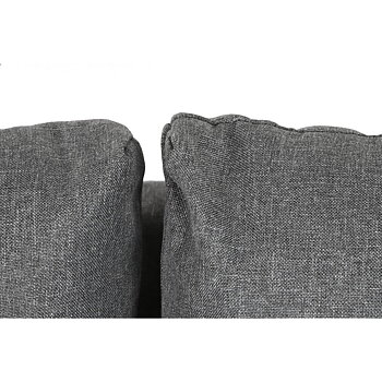 Schäslong DKD Home Decor Grå Metall Modern 276 x 152,5 x 84 cm