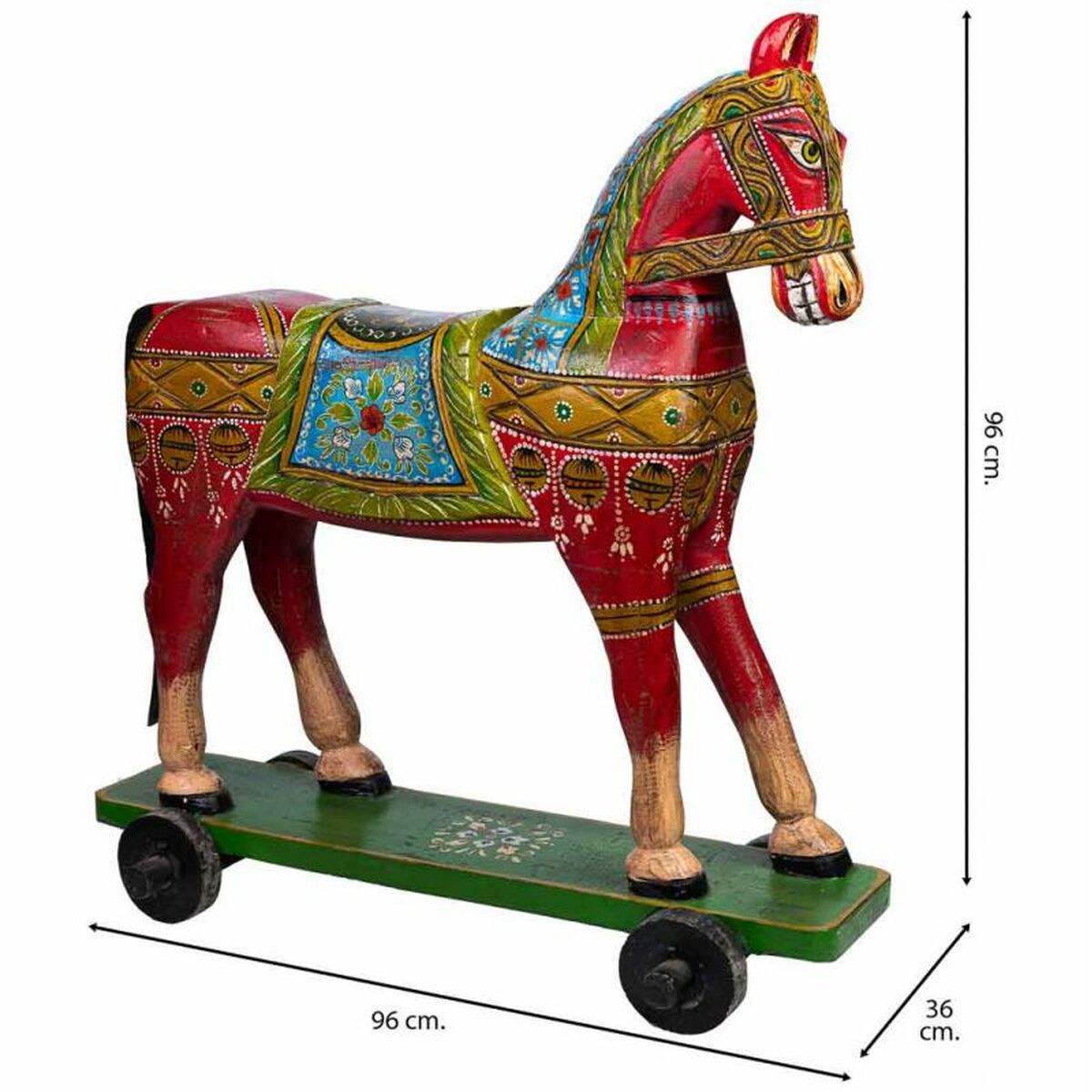 Prydnadsfigur Alexandra House Living Häst 36 x 96 x 86 cm - 4