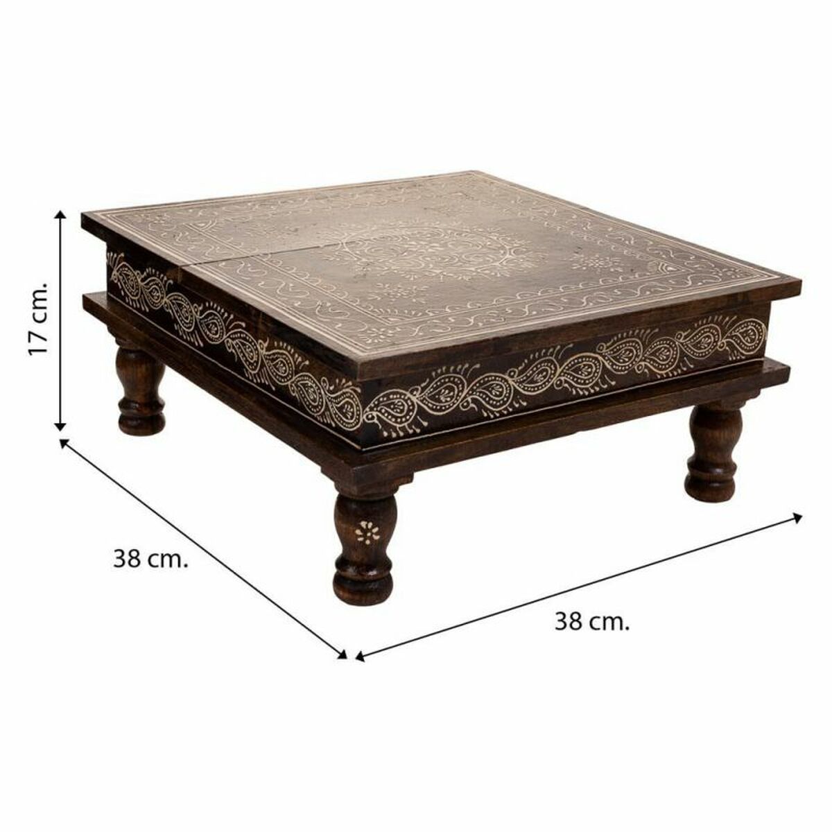 Sidobord Alexandra House Living Vit 38 x 17 x 38 cm - 6