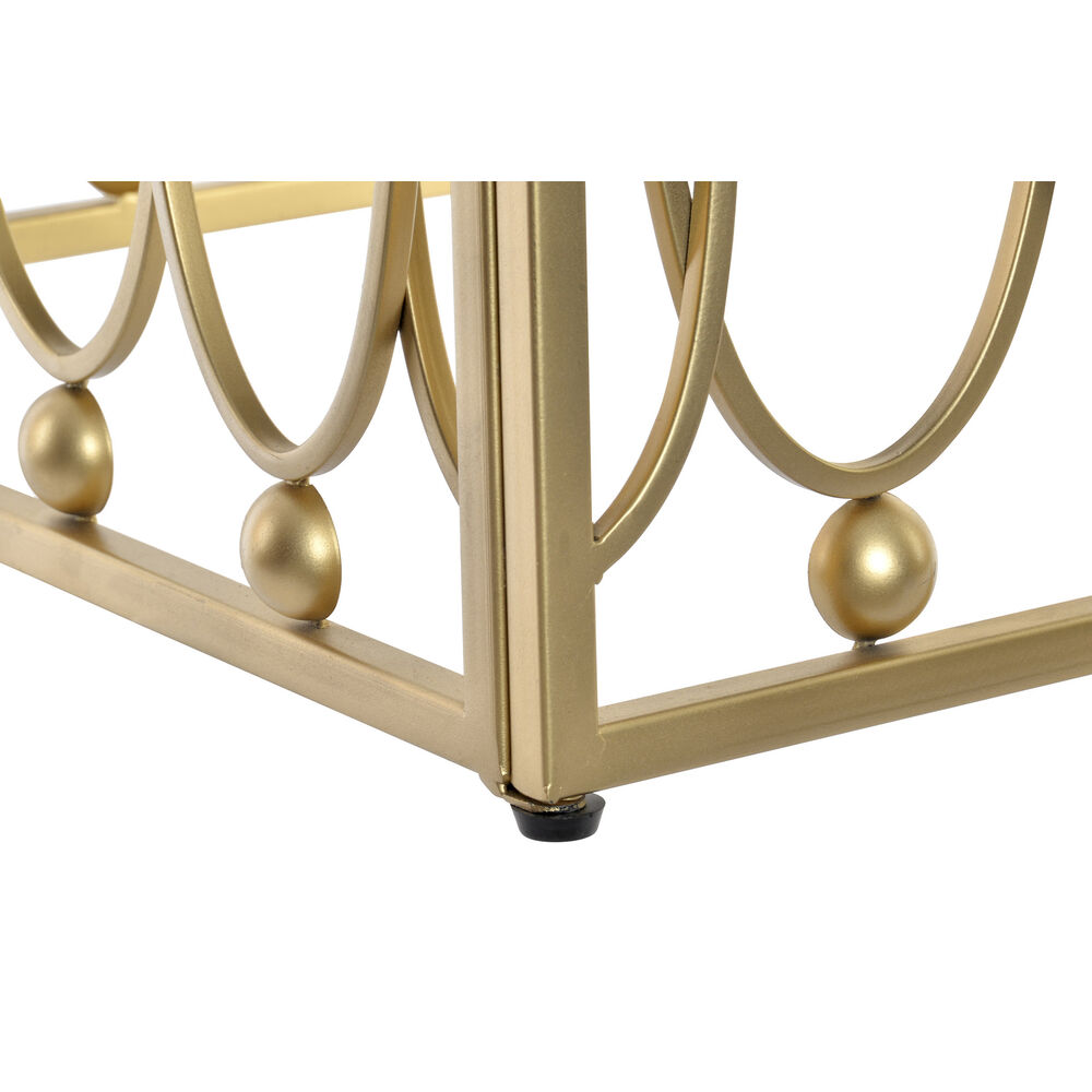 Sidobord DKD Home Decor Speglar Gyllene Metall MDF (57 x 57 x 52 cm) - 3