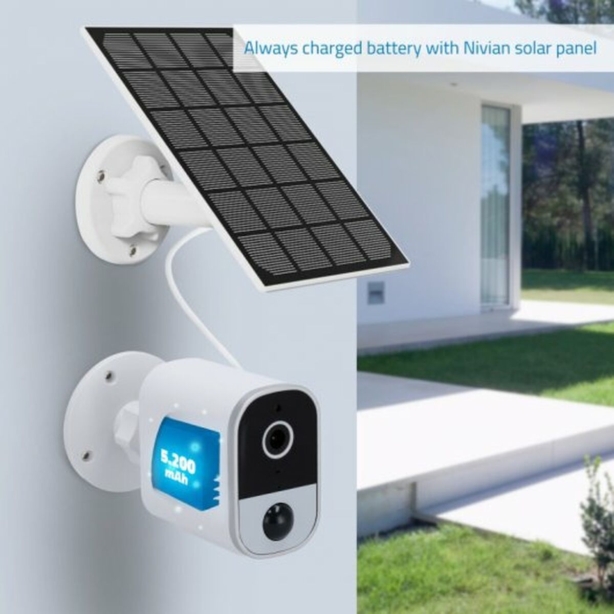 Övervakningsvideokamera Nivian NVS-03BATSOLAR - 8