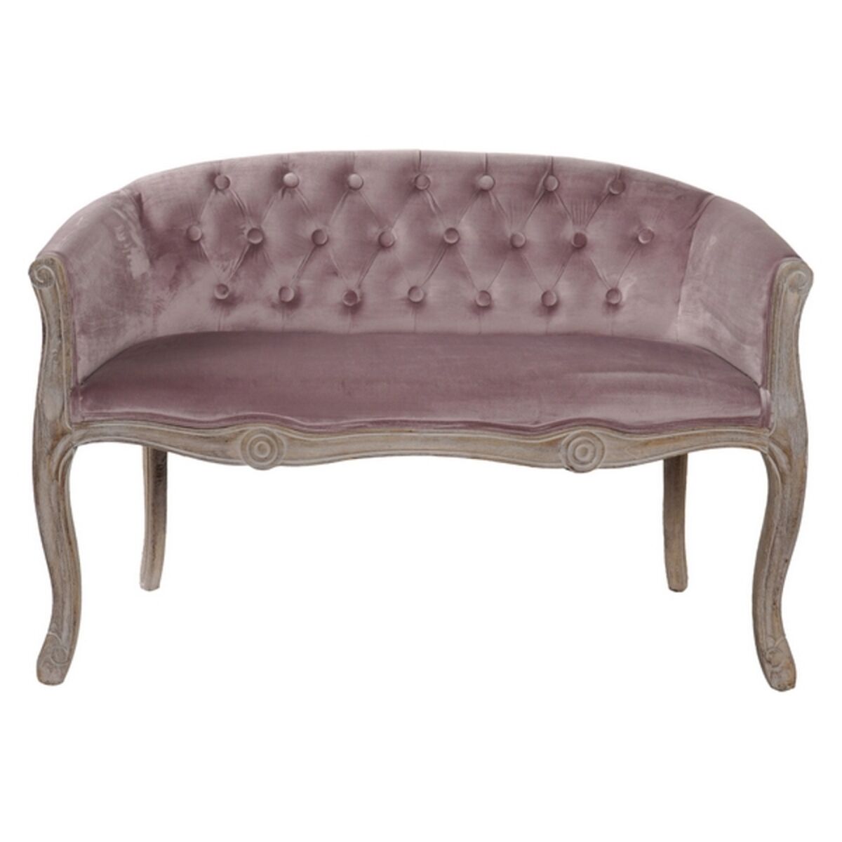 Soffa DKD Home Decor Brun Rosa Trä Modern 107 x 61 x 71 cm - 3