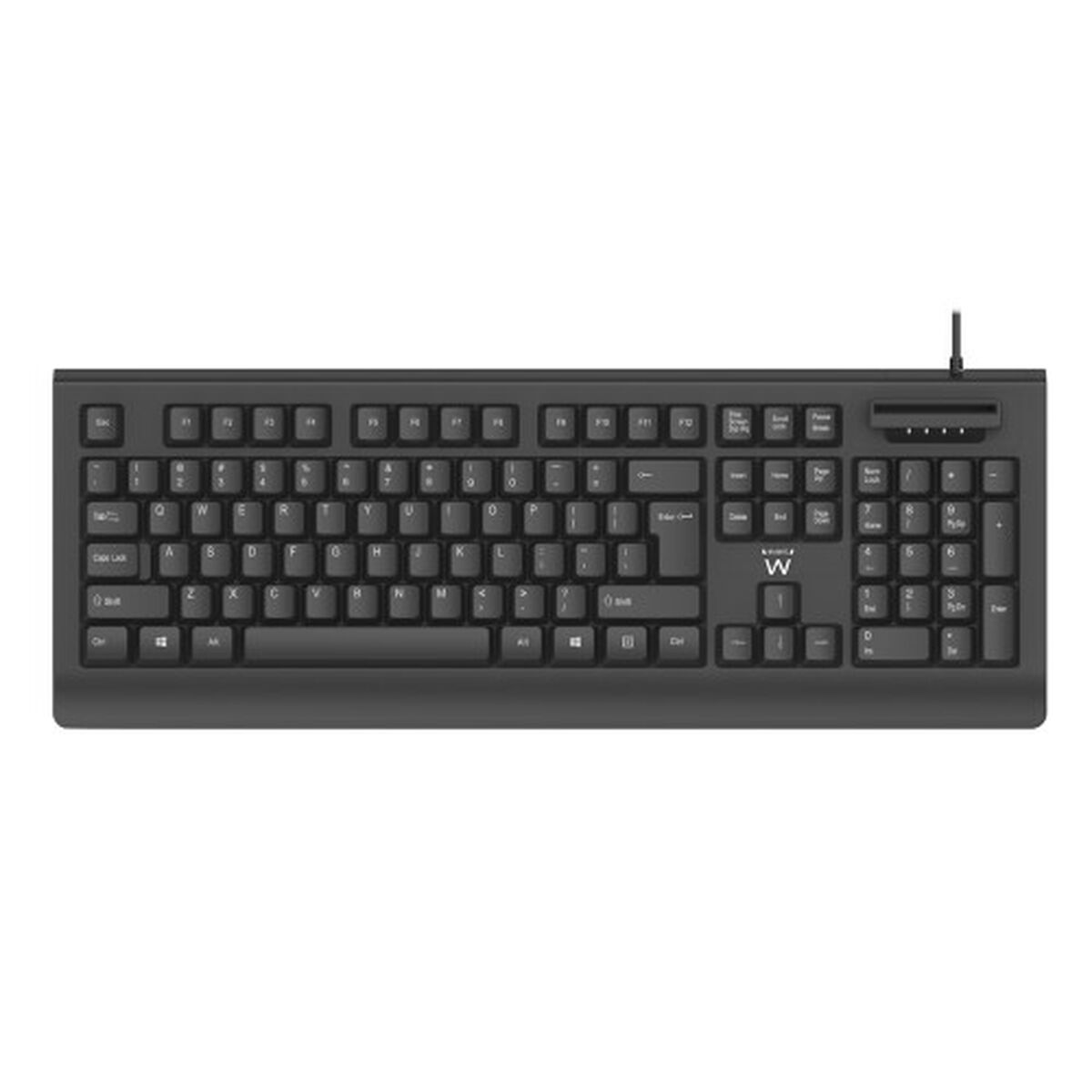 Tangentbord Ewent EW3286 Svart Qwerty Spanska QWERTY