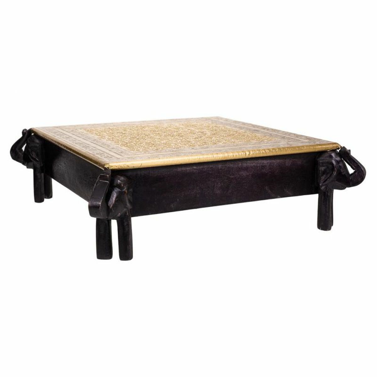 Sidobord Alexandra House Living Svart Gyllene 44 x 15 x 44 cm - 5