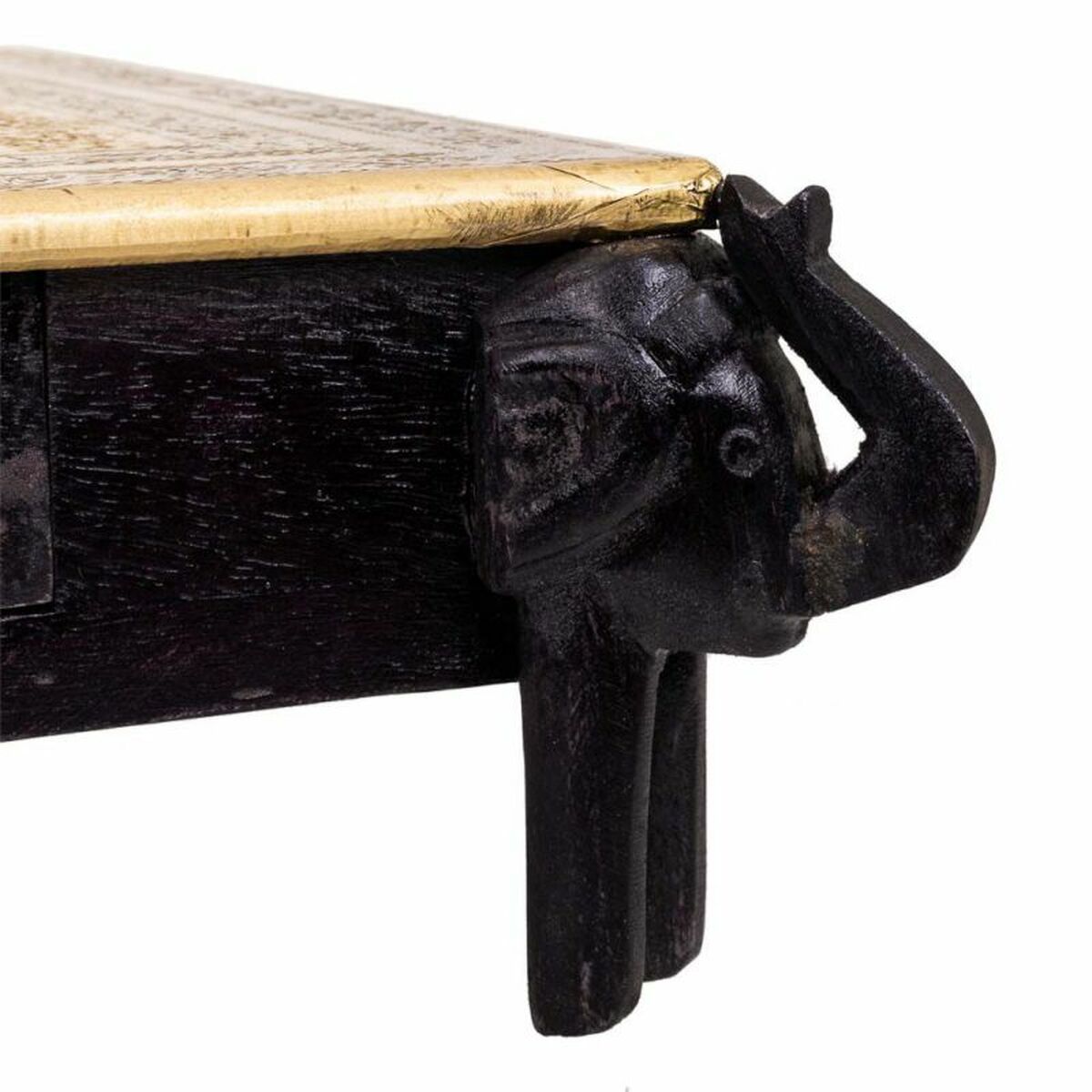 Sidobord Alexandra House Living Svart Gyllene 44 x 15 x 44 cm - 7