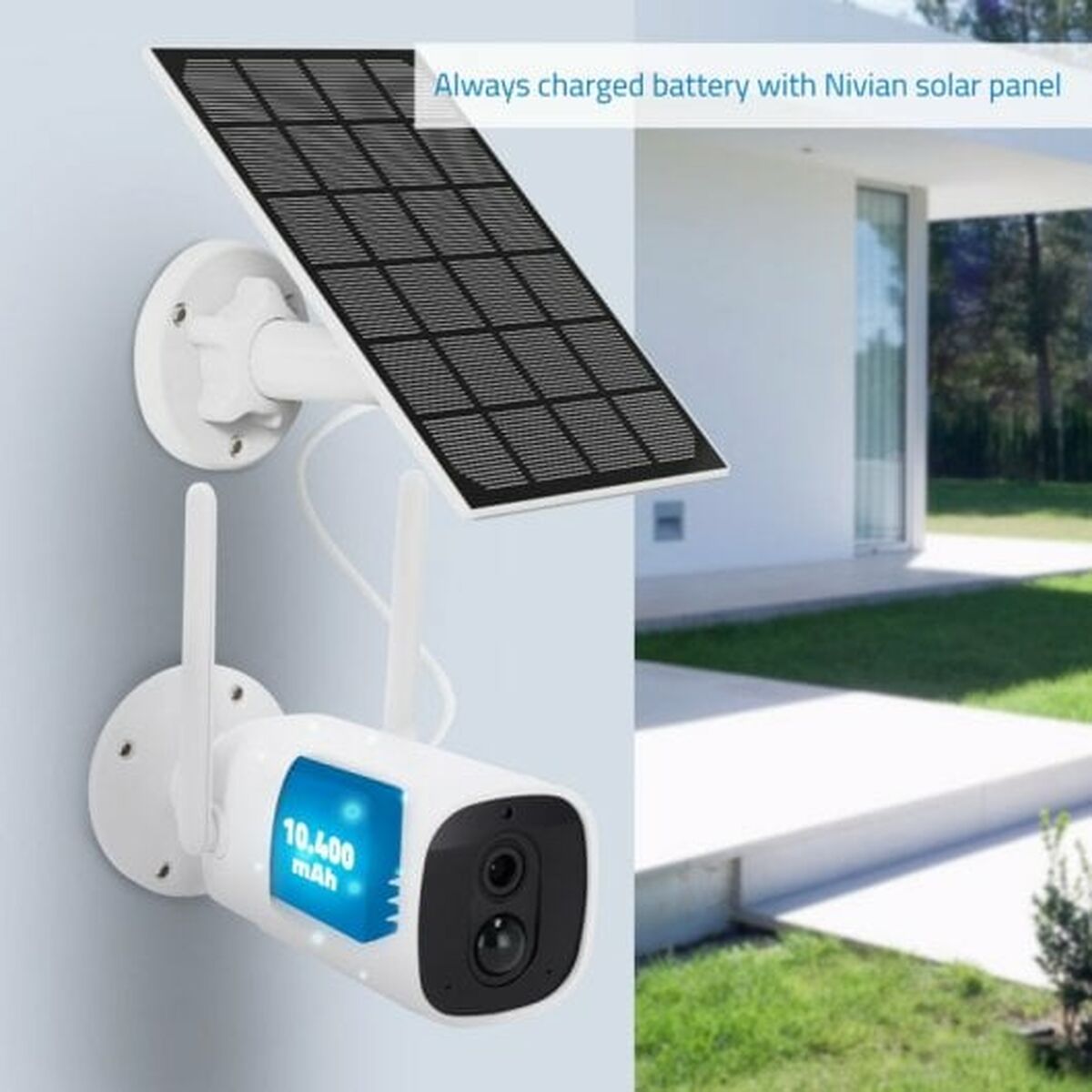 Övervakningsvideokamera Nivian NVS-06BATSOLAR - 10