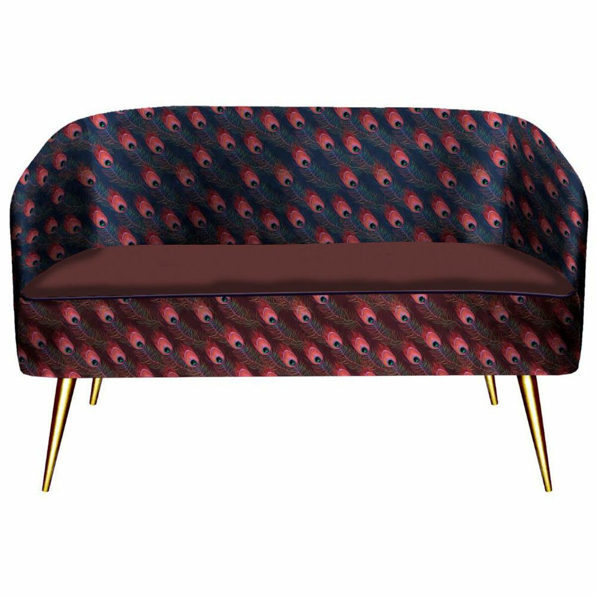 Soffa DKD Home Decor S3021761 Gyllene Lila Metall Plast - 5