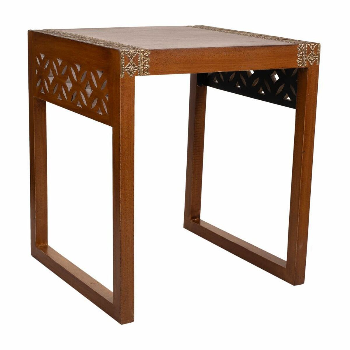 Sidobord Alexandra House Living Brun Gyllene 40 x 48 x 42 cm