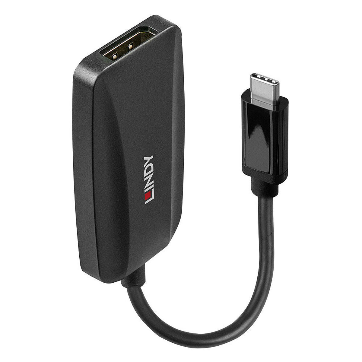 USB C till DisplayPort Adapter LINDY 43337 Svart