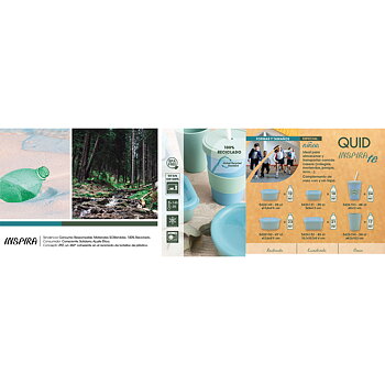 Glas Quid Inspira 340 ml Grön Plast (24 antal)