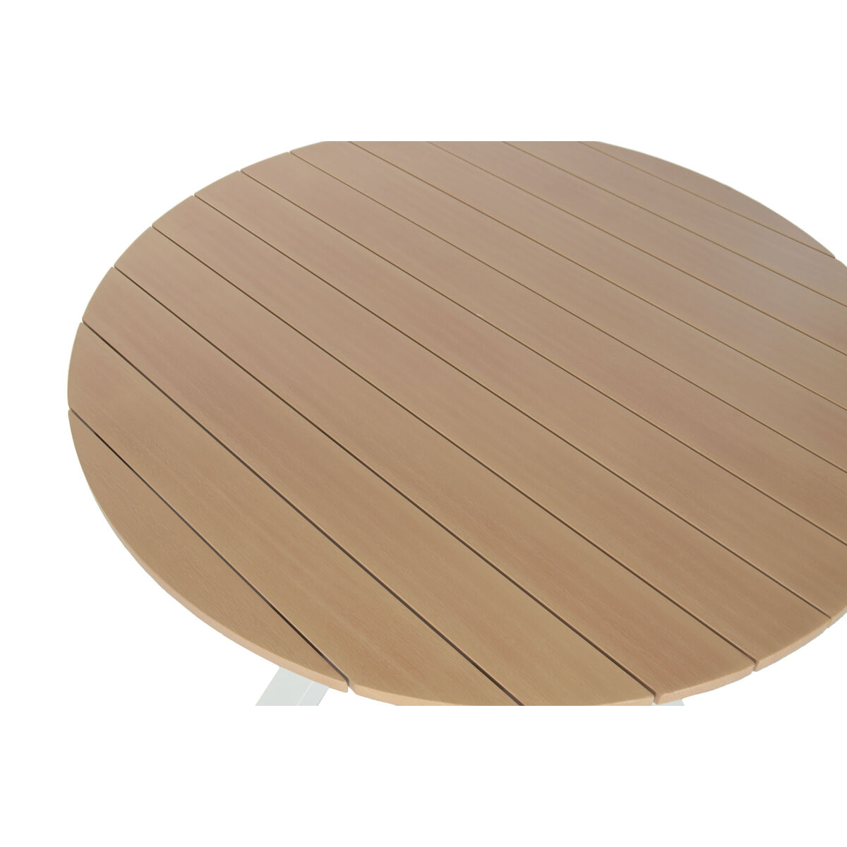 Matsalsbord Home ESPRIT Vit Aluminium 140 x 140 x 75 cm - 2