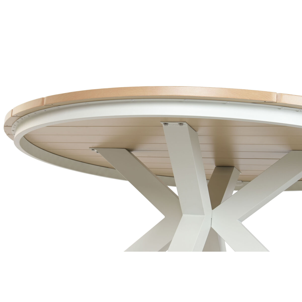 Matsalsbord Home ESPRIT Vit Aluminium 140 x 140 x 75 cm - 3