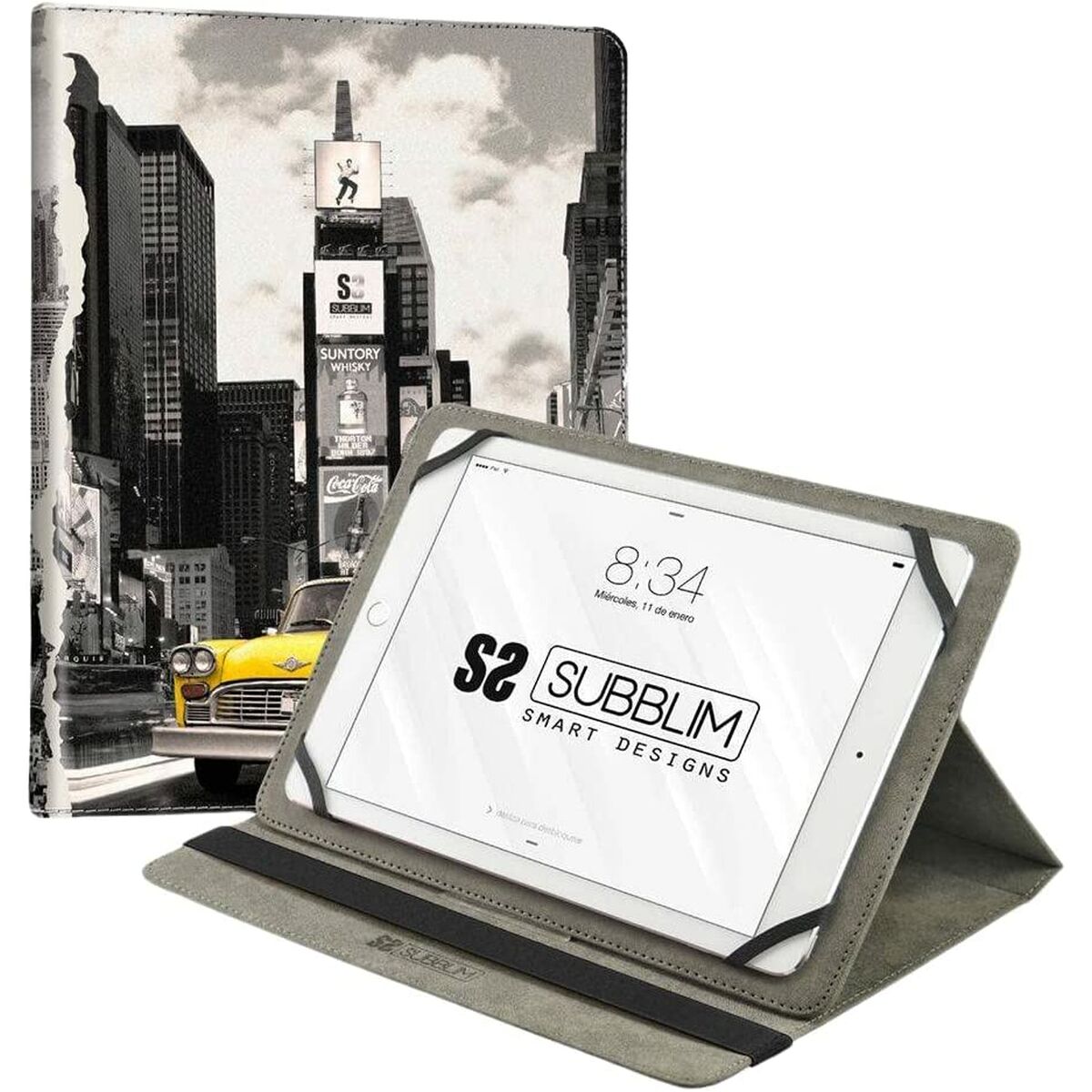 Fodral till Läsplatta Subblim TRENDY CASE NY TAXI