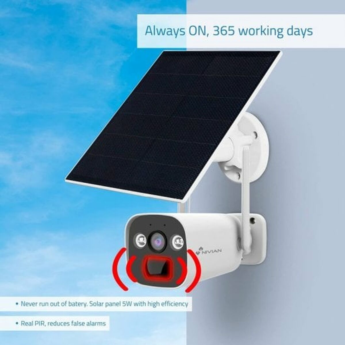 Övervakningsvideokamera Nivian Bullet 4G SIM - 7