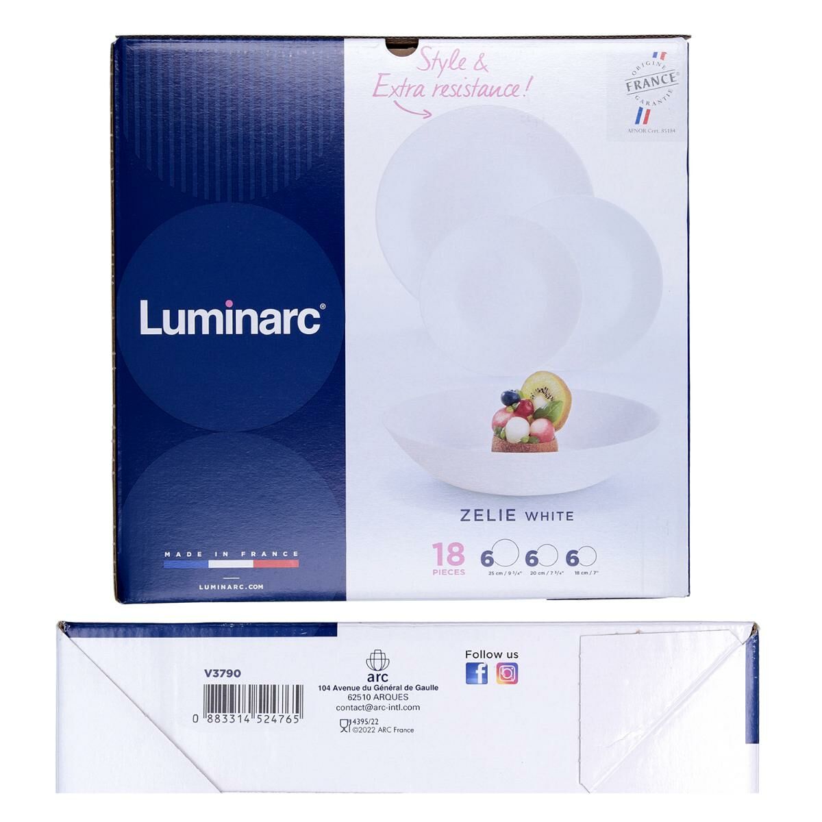 Matservis Luminarc Pampille Grå Glas 18 Delar - 3