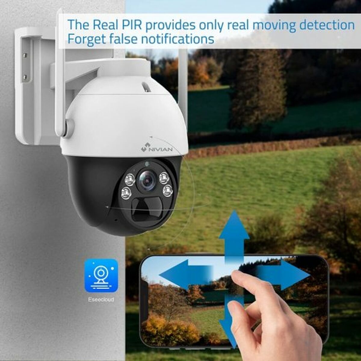 Övervakningsvideokamera Nivian 360º 4G(SIM) - 6