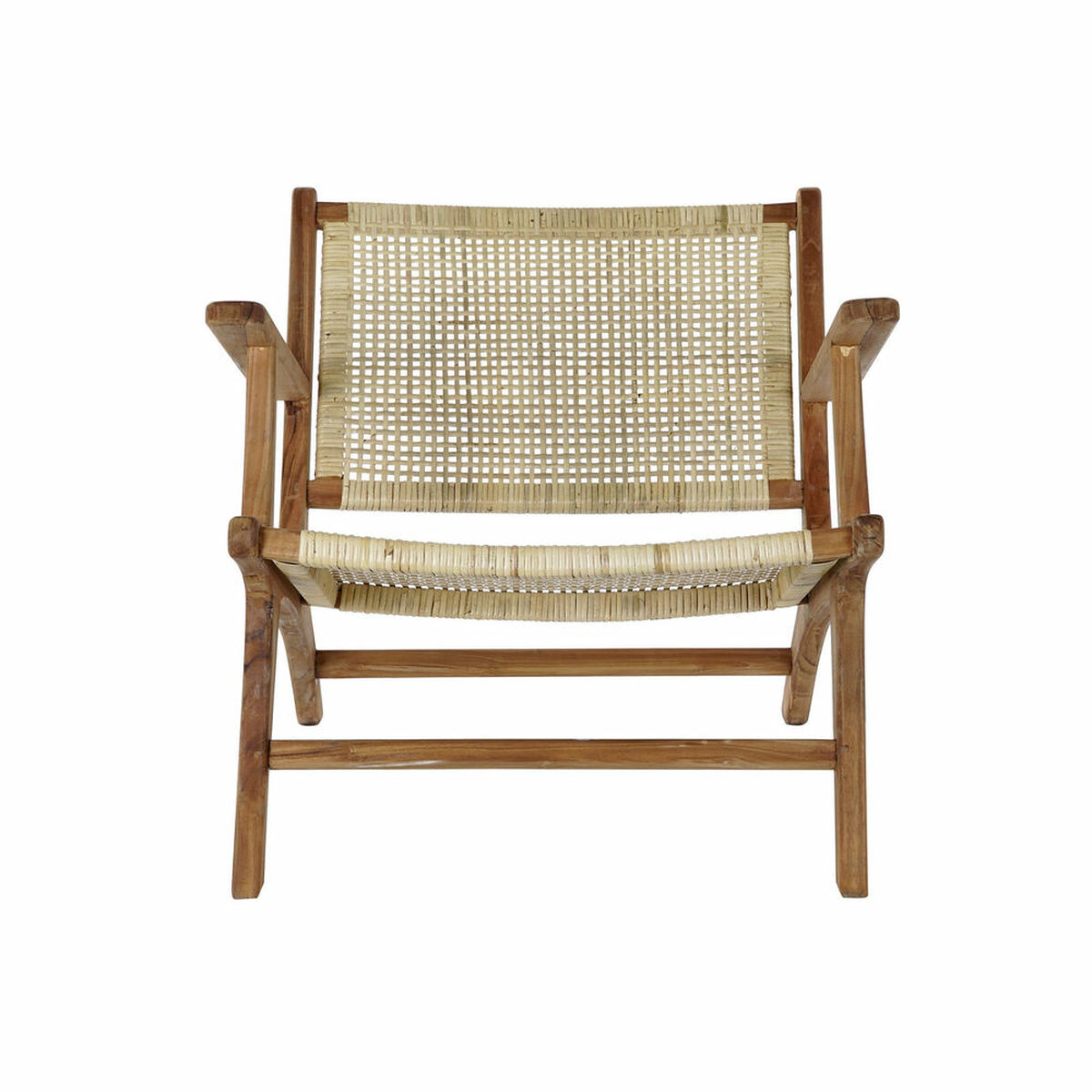 Fåtölj DKD Home Decor MB-182316 Naturell Ljusbrun Teak 69 x 78 x 68 cm - 3
