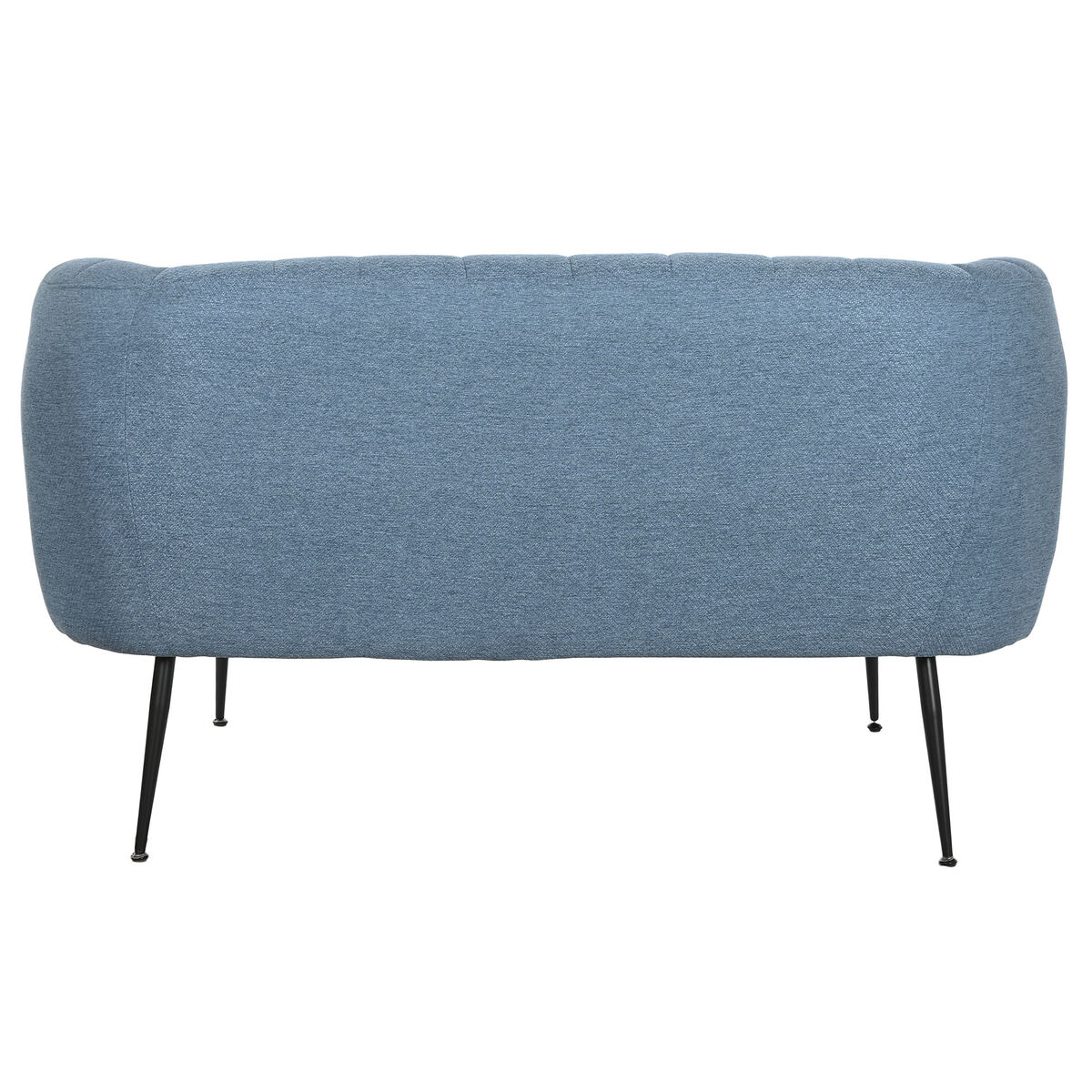 Soffa DKD Home Decor Blå Svart Skum Trä Metall Sammet Scandi 129 x 75 x 73 cm - 5