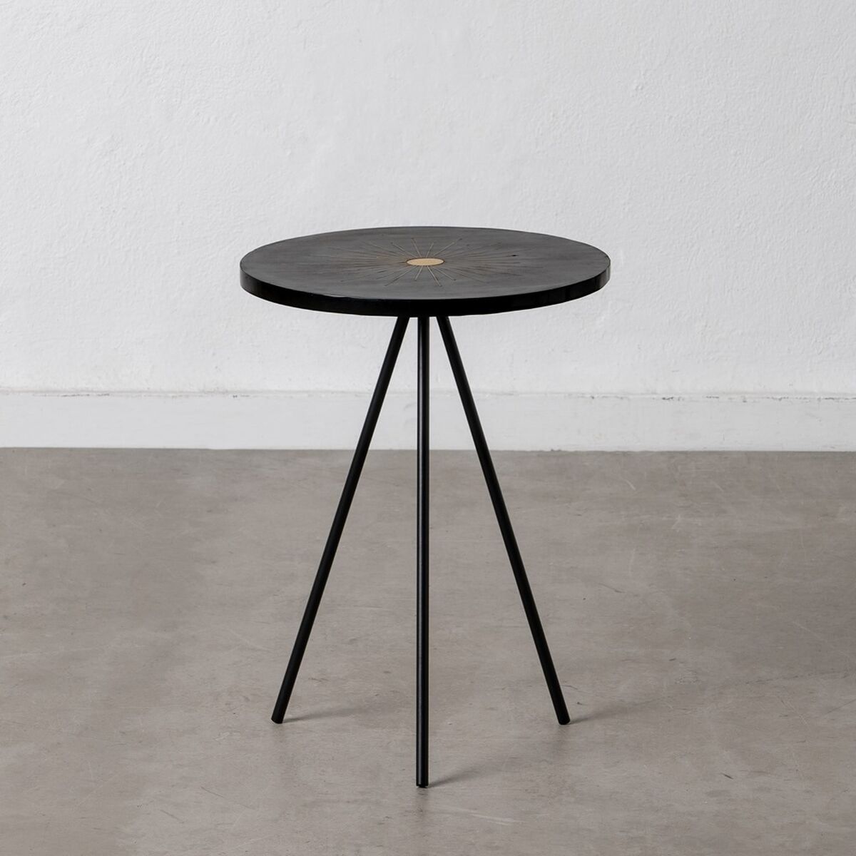 Sidobord Svart Gyllene 38 x 38 x 50 cm - 2