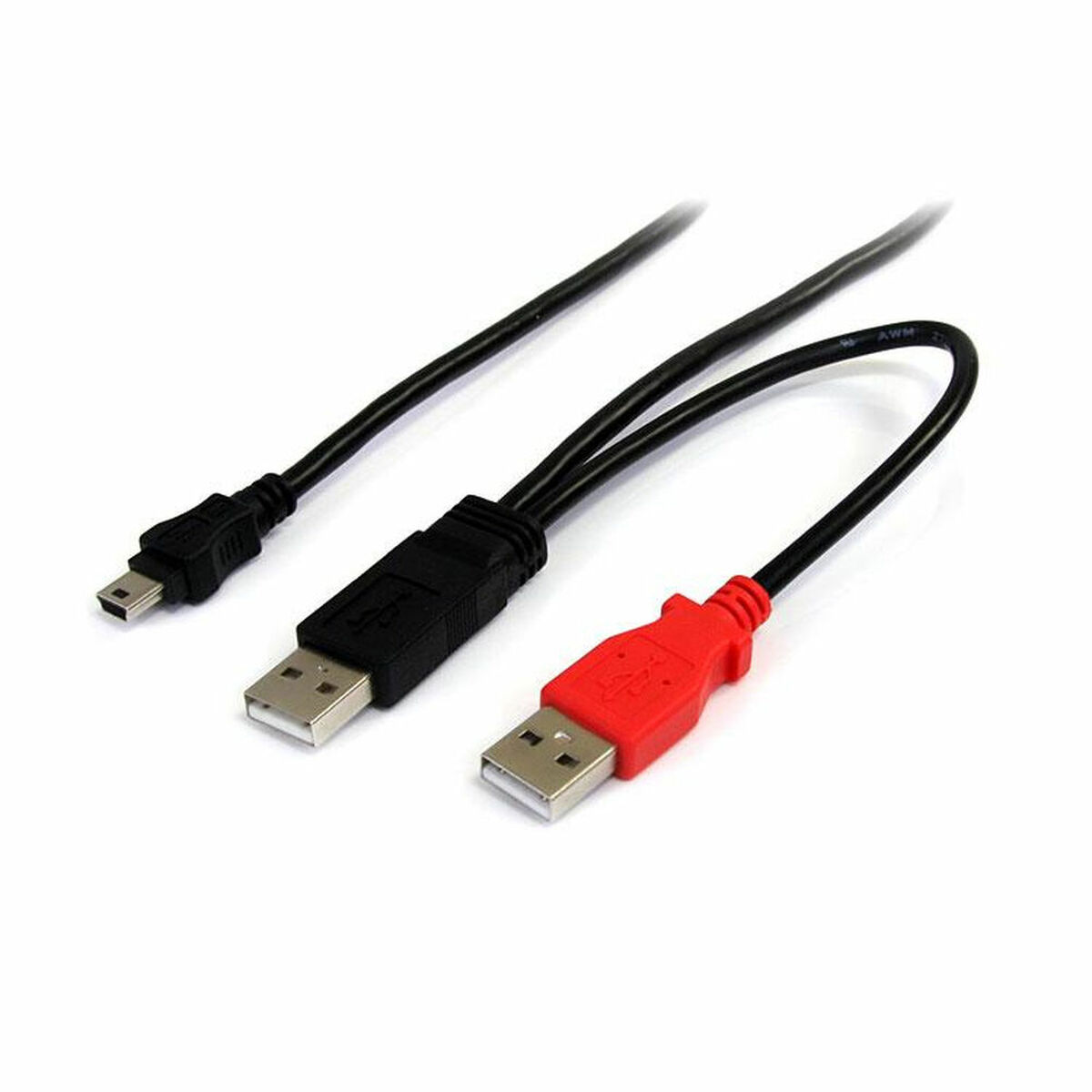 USB 2.0 A till Mini USB B Kabel Startech USB2HABMY6           Röd Svart - 4