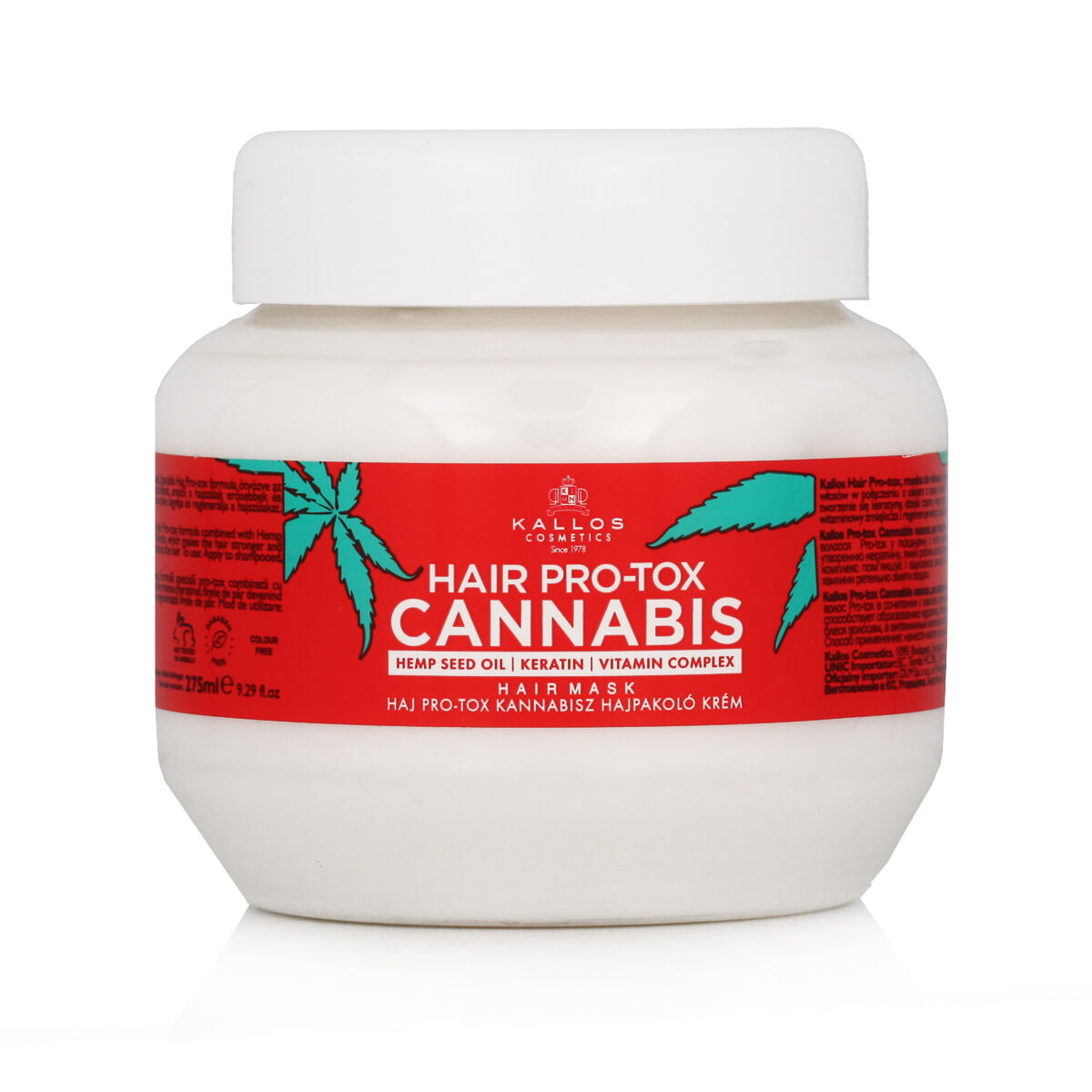 Hårinpackning Kallos Cosmetics Hair Pro-Tox Cannabis 275 ml