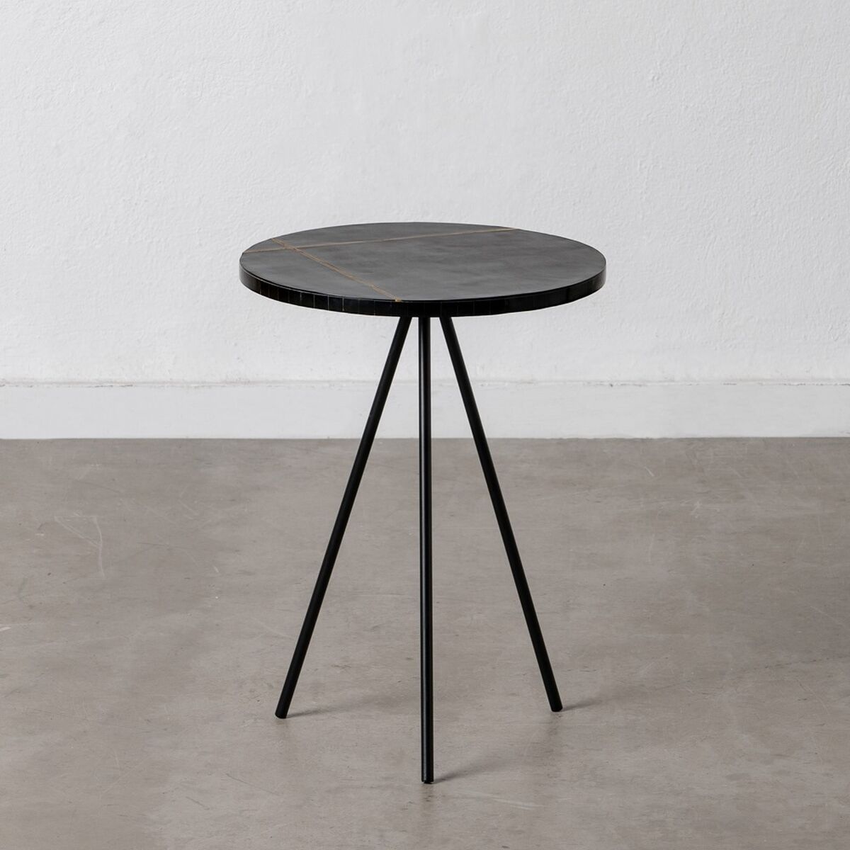 Sidobord Svart Gyllene 38 x 38 x 43 cm - 2