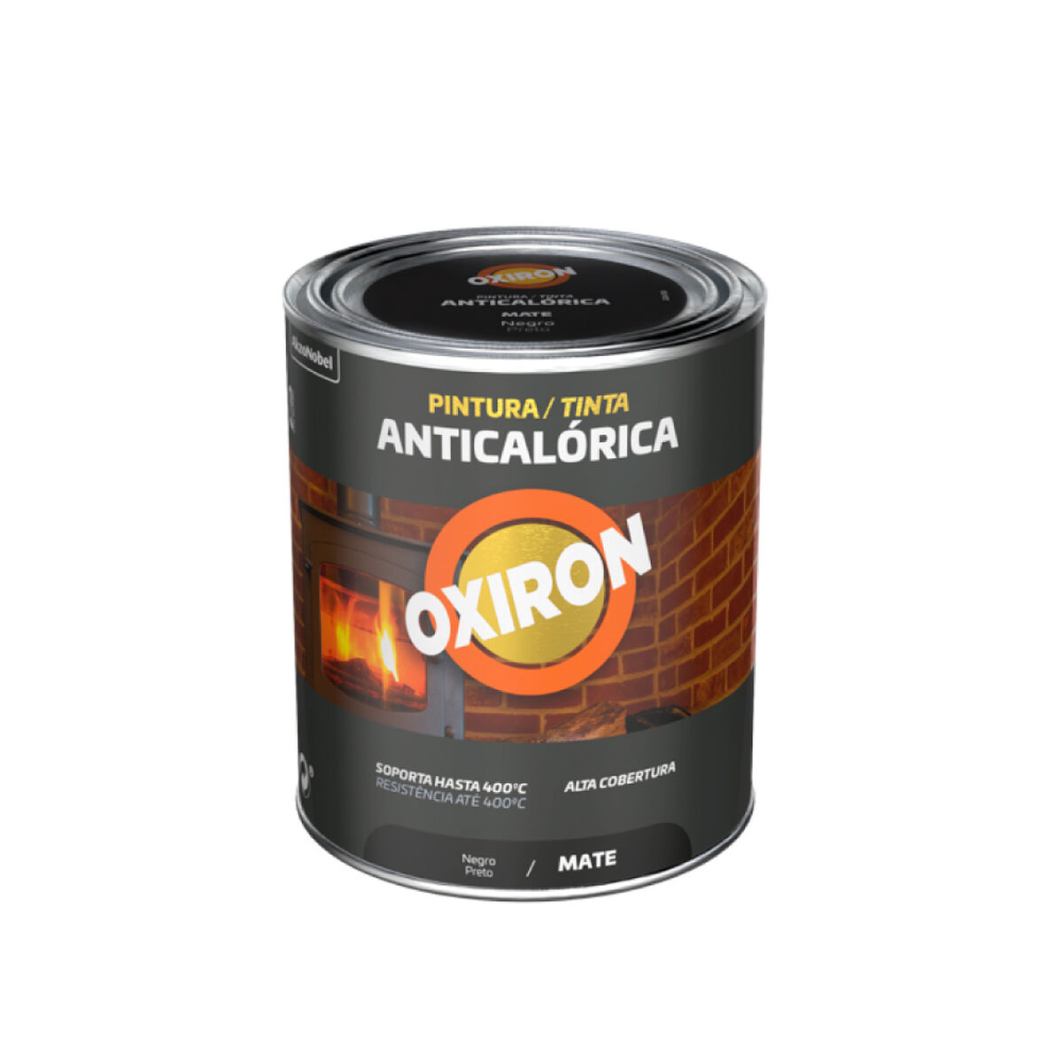 Värmebeständig färg OXIRITE 5398041 Svart 750 ml