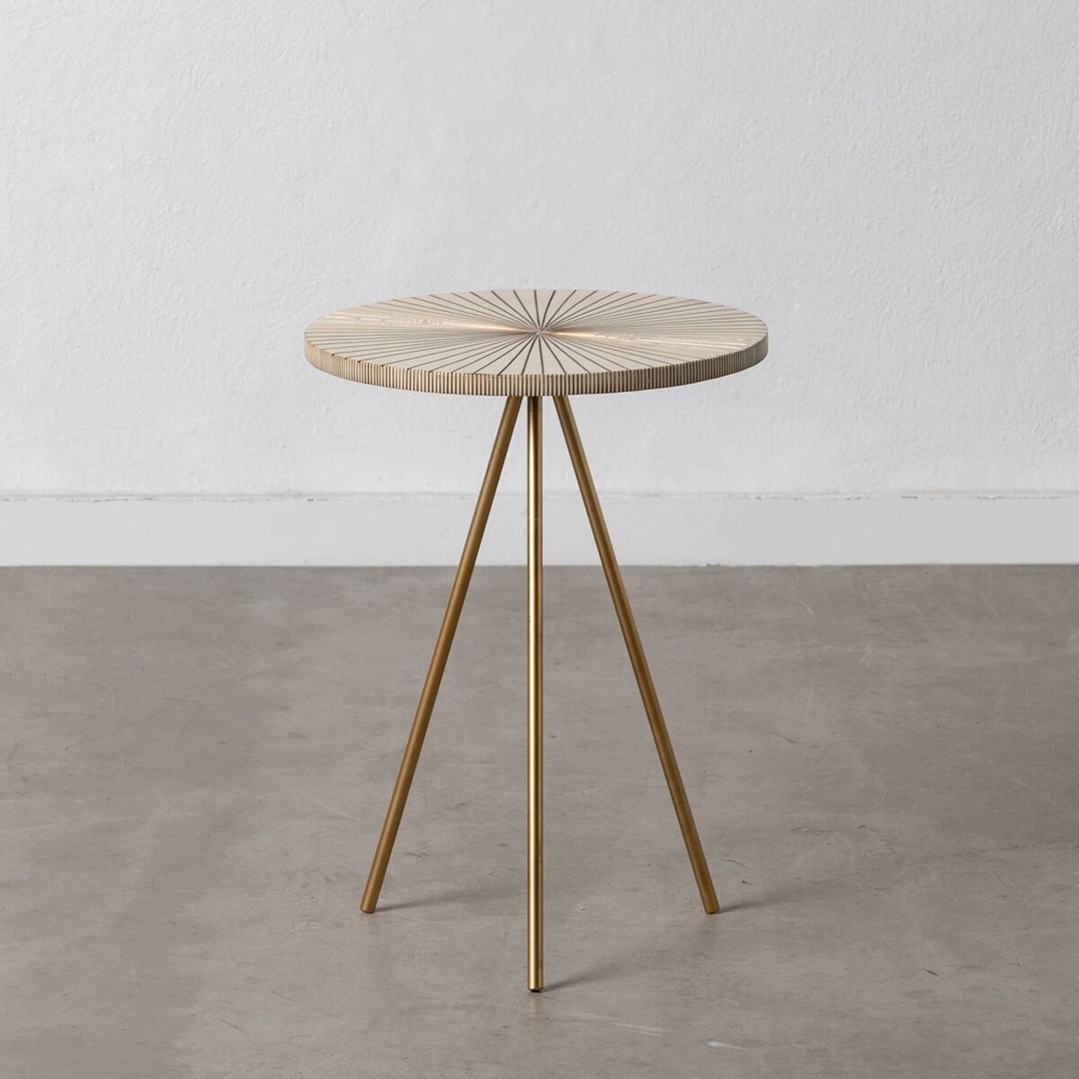 Sidobord Beige Gyllene 38 x 38 x 50 cm - 2