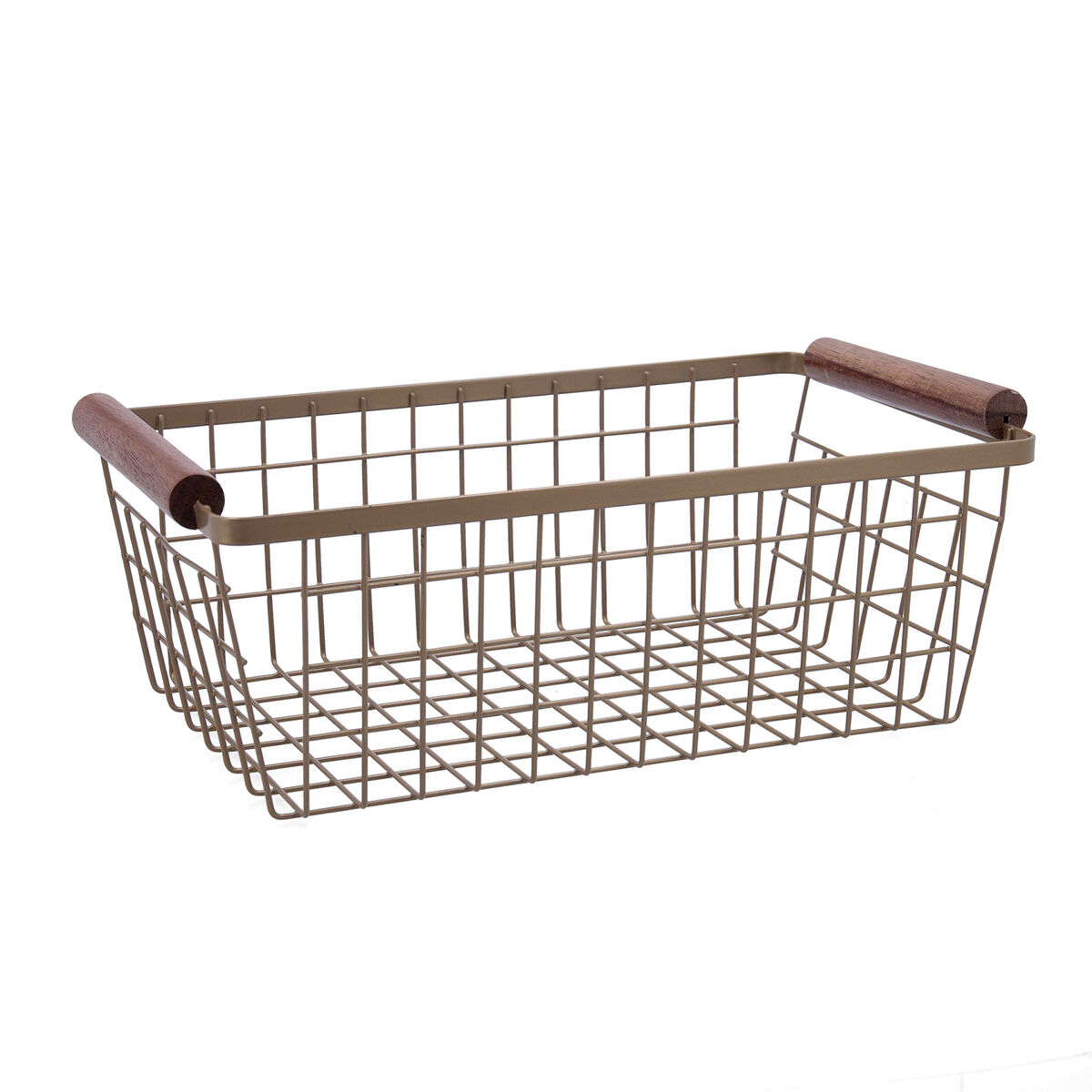 Multifunktionell korg Bidasoa Tiara Stål Koppar 32 x 26 x 8 cm (6 antal) - 4