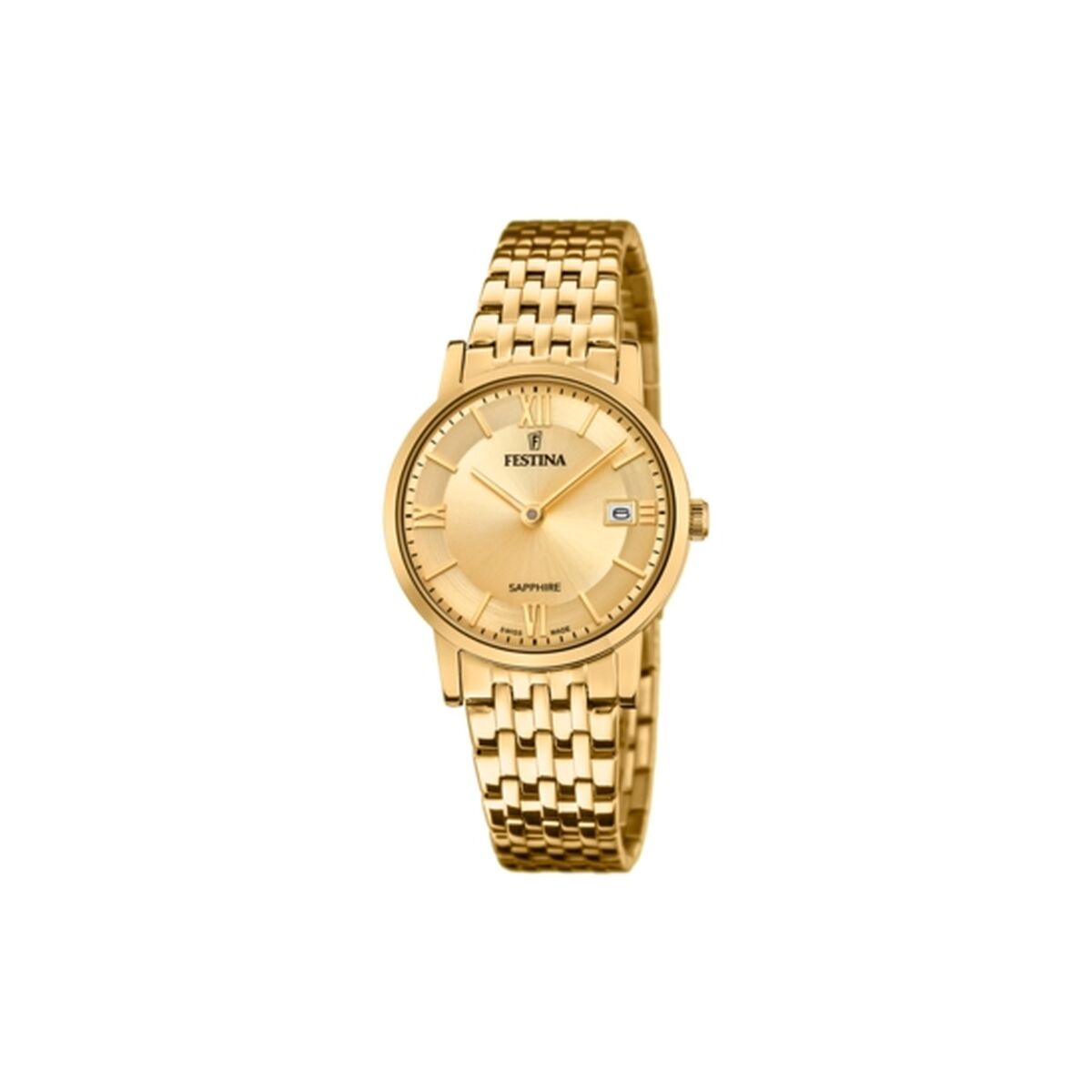 Herrklocka Festina F20021/2 Gyllene