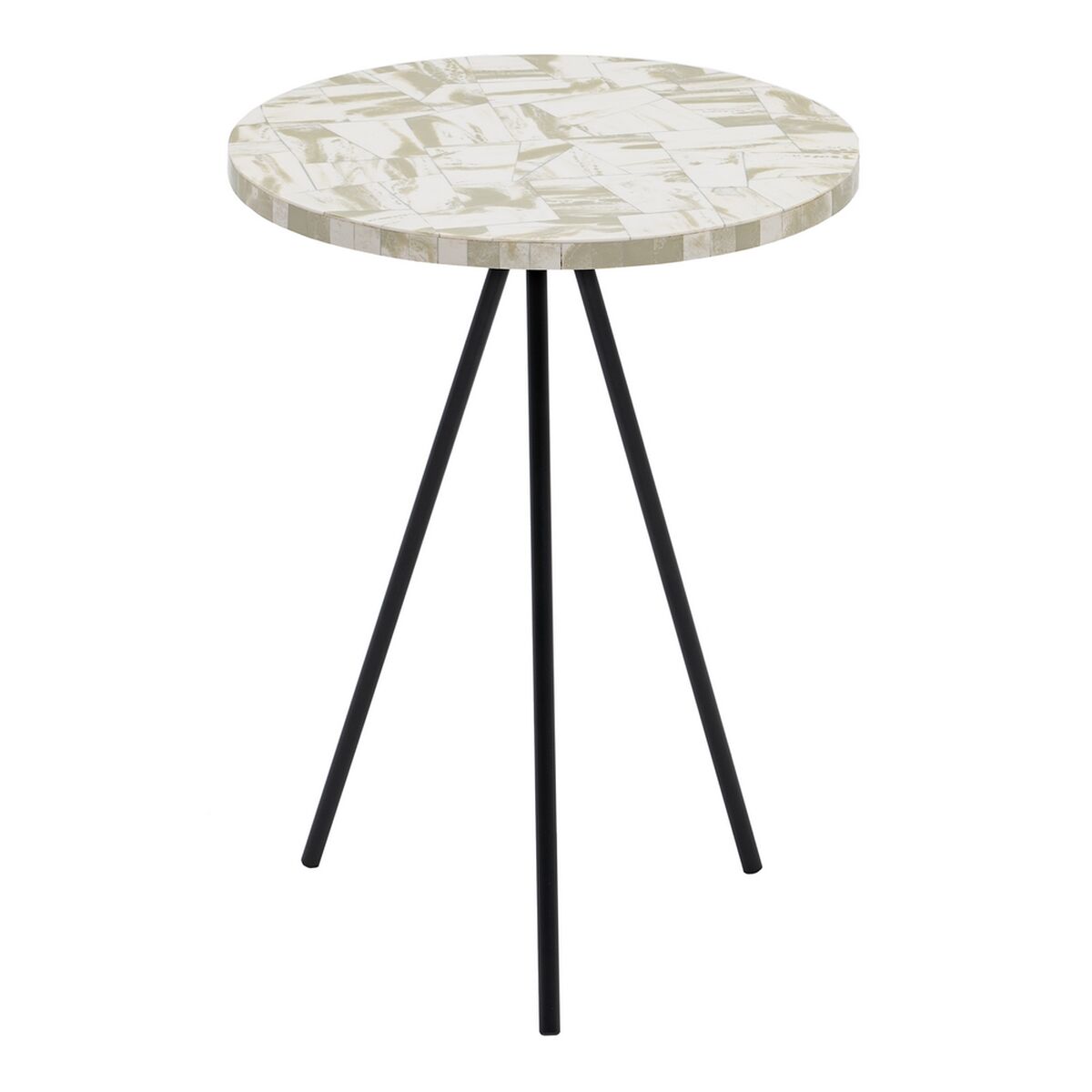 Sidobord Svart Beige 38 x 38 x 50 cm