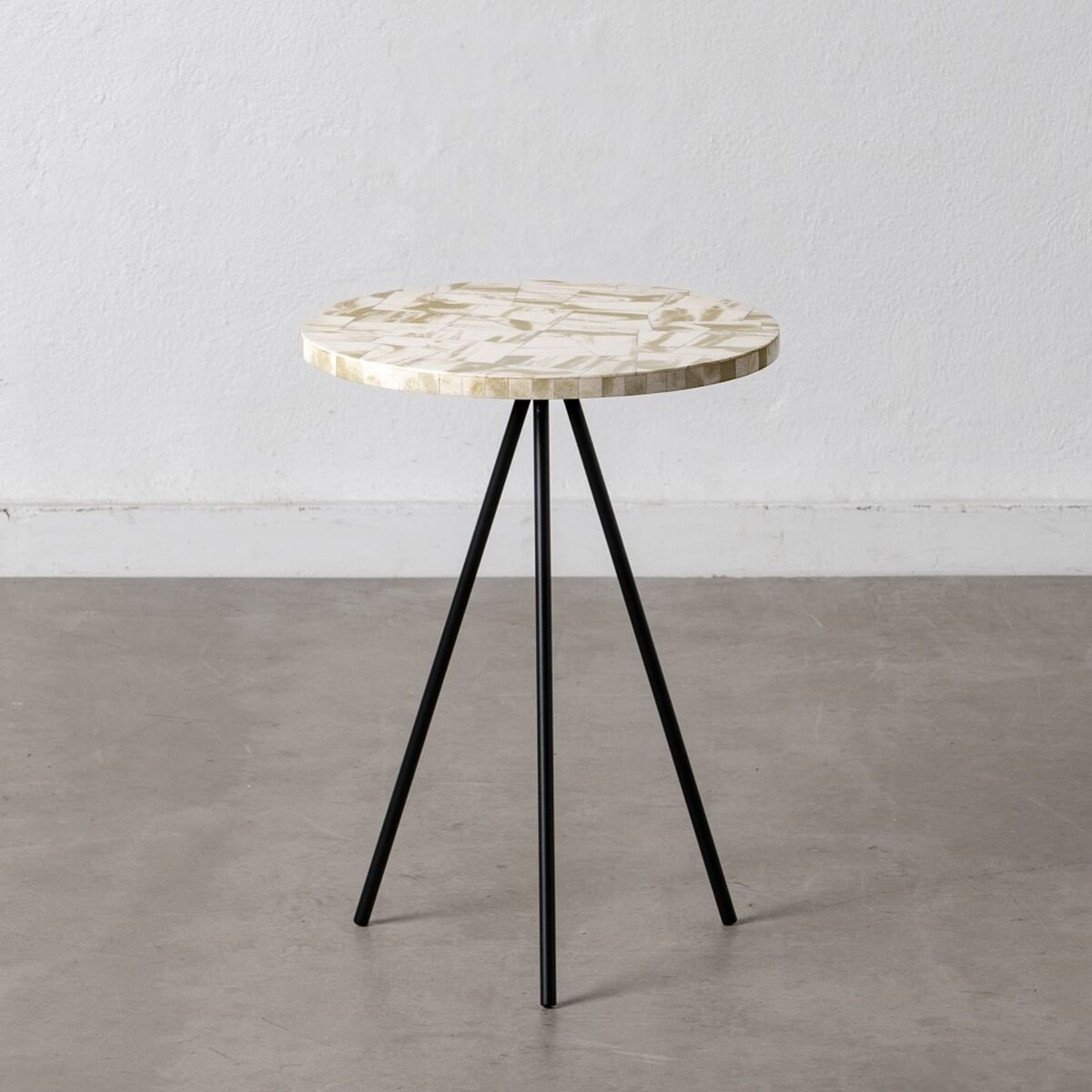 Sidobord Svart Beige 38 x 38 x 50 cm - 2