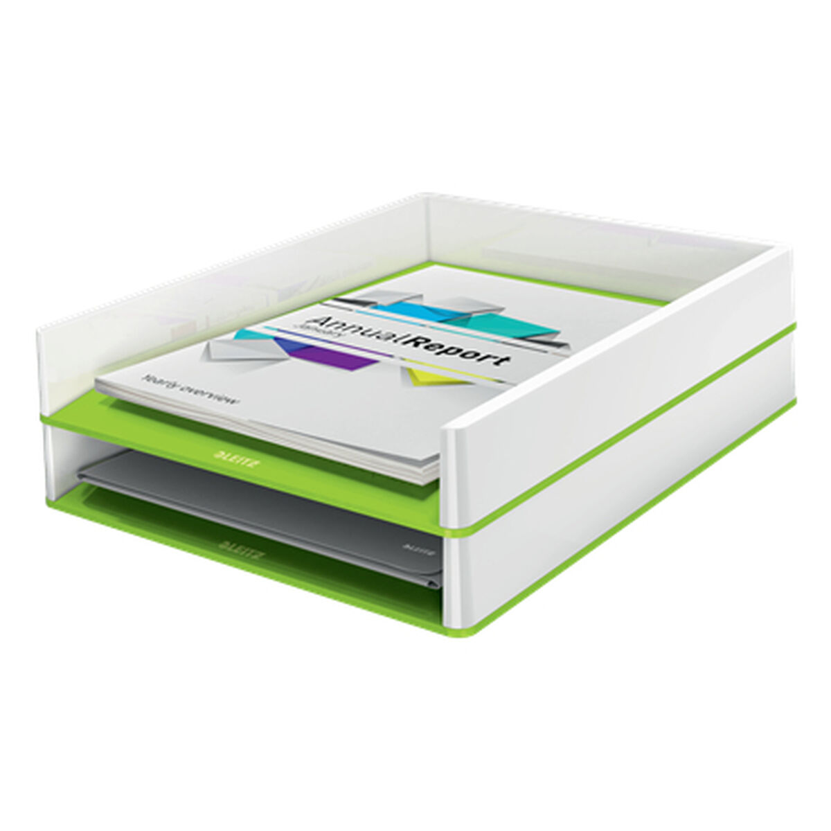 Förvaringsfack Leitz Vit Grön polystyren 26,7 x 4,9 x 33,6 cm - 3