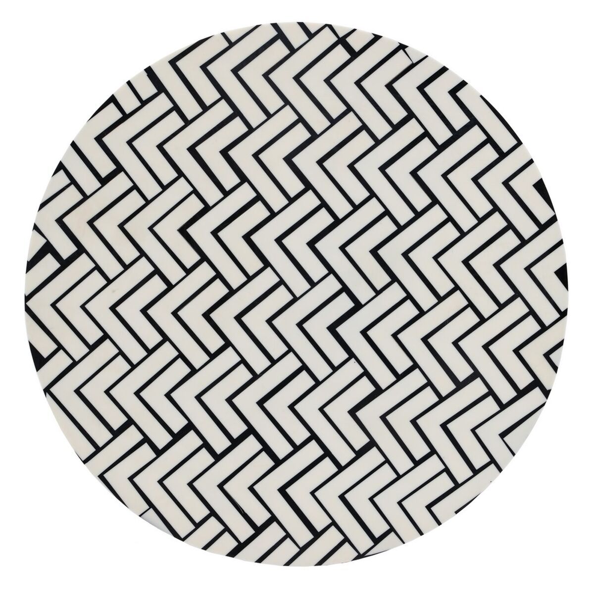 Sidobord Vit Svart 38 x 38 x 50 cm - 7